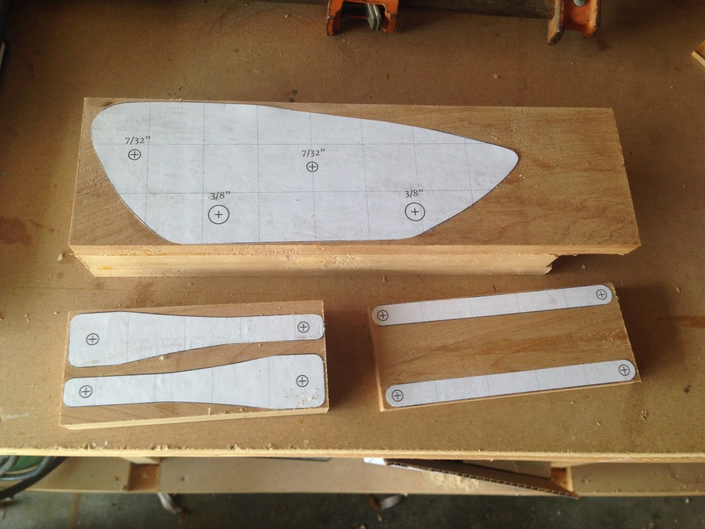 3 - Templates glued in place